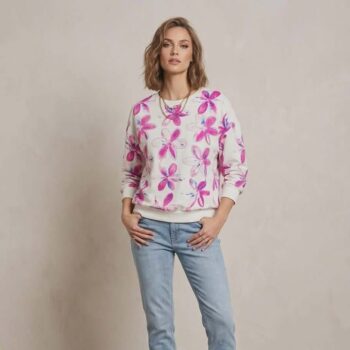 Bluza print kwiaty